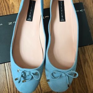 Blue suede flats Steven by Steve Madden size 10